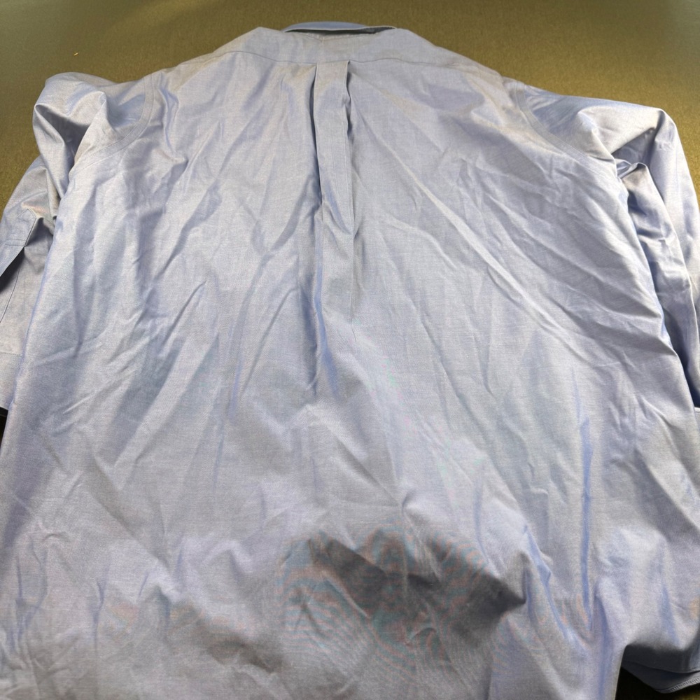 Brooks Brothers Mens 17-33 Non-Iron Cotton Button Down Blue Traditional Fit - Picture 11 of 12